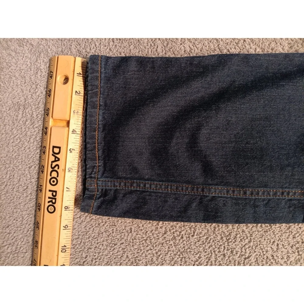 Levi's Men's W34 L30 Dark Wash Straight Leg Blue Denim Jeans